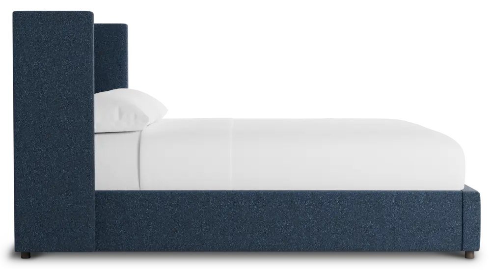 Captiva Elite Dark Blue 48" Upholstered Shelter Bed Captiva Elite Dark Blue 48" Upholstered Shelter Bed