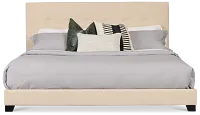 Flagler Beige Uph Panel Bed