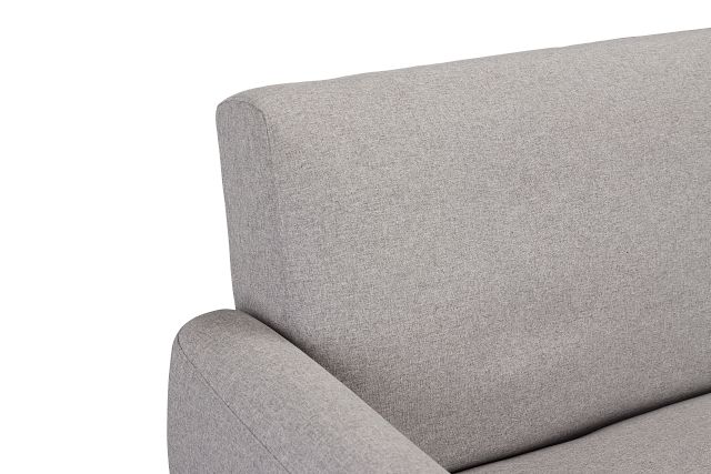 Denali Light Gray Fabric Sofa Futon