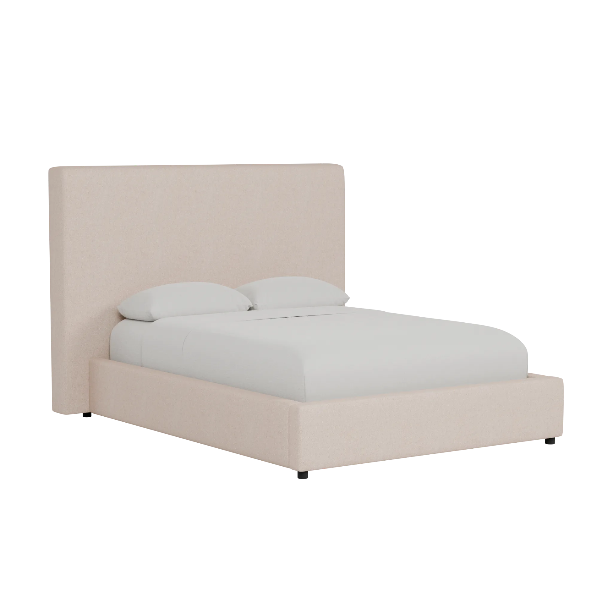 Grayton Elite Light Taupe 54" Upholstered Platform Bed