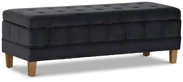 Crosby Gray Storage Bench