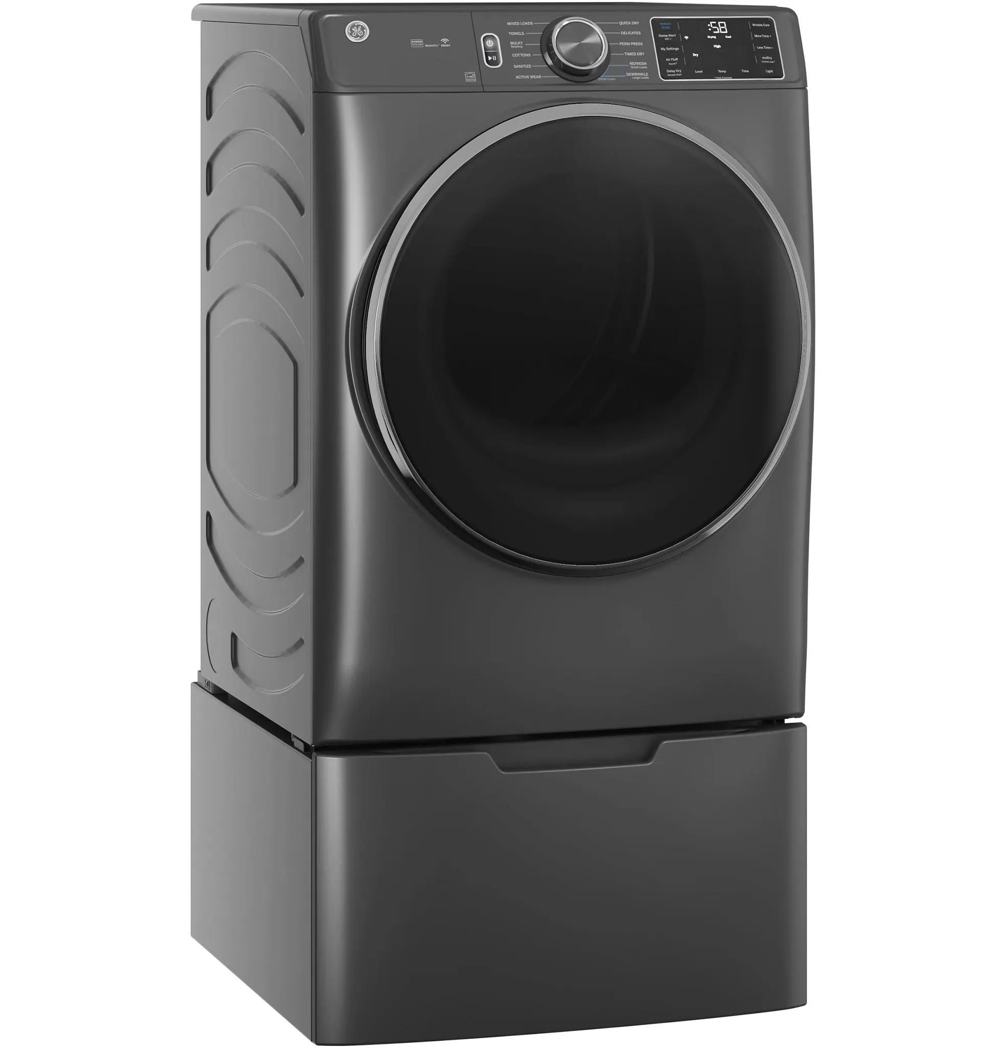 Ge 65 Series Dark Gray Front Load Electric Dryer