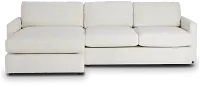 Noah Ivory Fabric Small Left Chaise Sectional