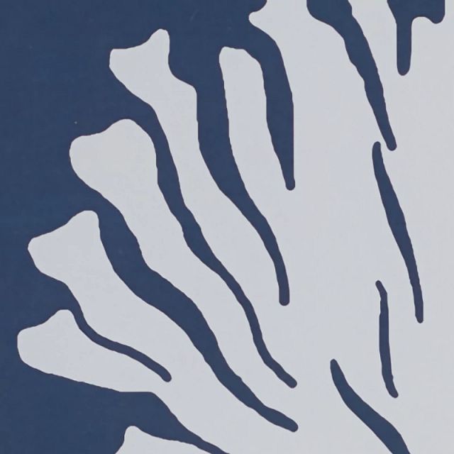 Andros Dark Blue Framed Wall Art