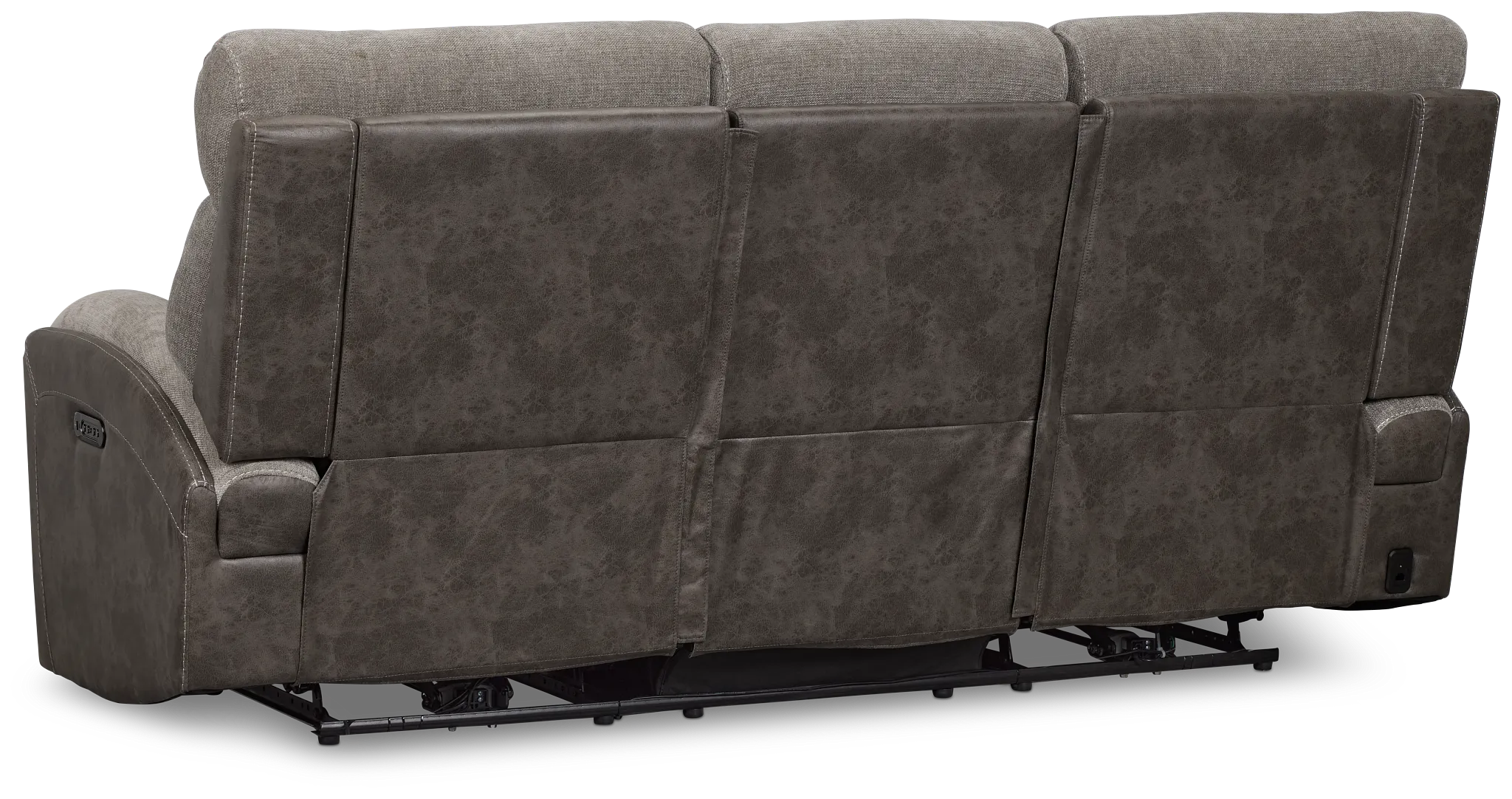 Travis Gray Fabric Power Reclining Sofa