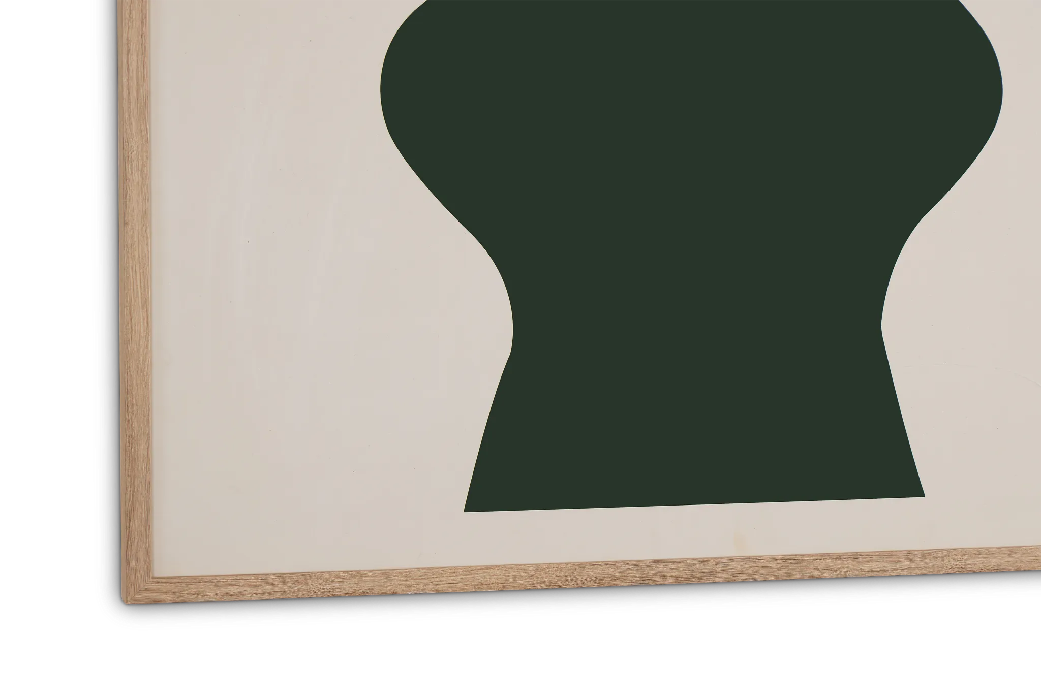 Rockie Dark Green Shadow Box Framed Wall Art