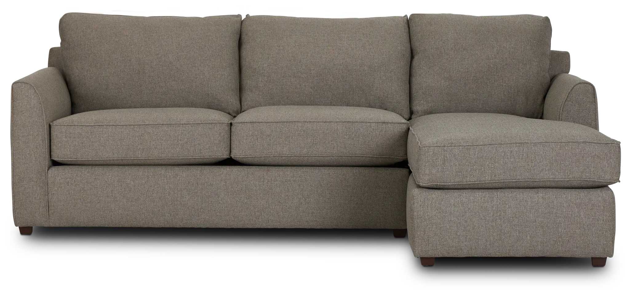 Asheville Brown Fabric Right Chaise Sectional Asheville Brown Fabric Right Chaise Sectional