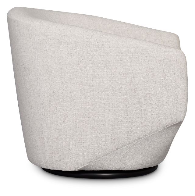 Baylor Light Beige Fabric Swivel Chair