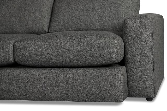 Brantley Dark Gray Fabric Medium Two-arm Sectional