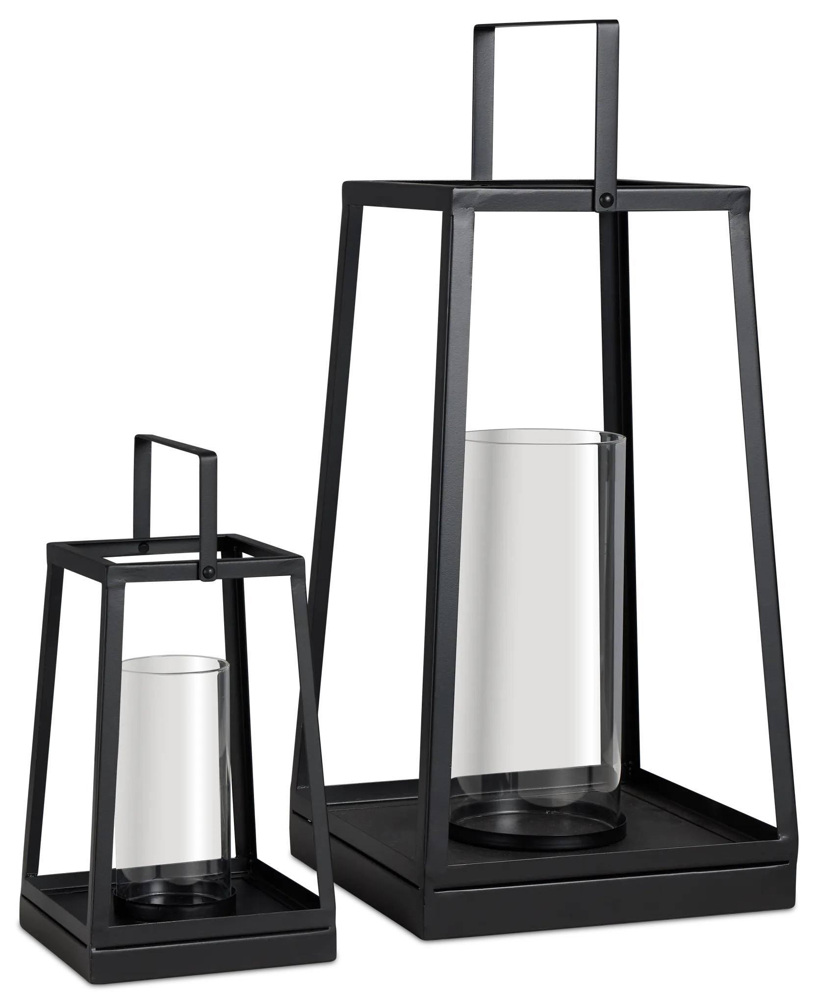 Gloria Black Medium Lantern