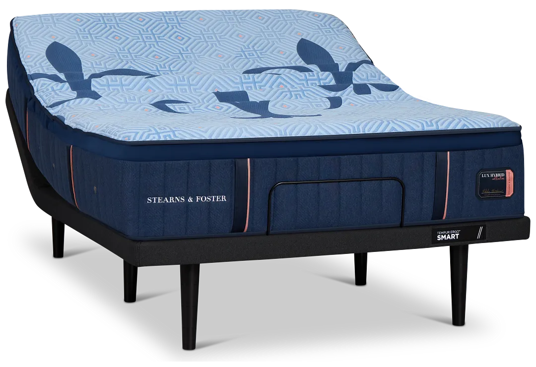 Stearns & Foster Lux Estate Elite 14" Soft Ergo Smart Adjustable Mattress Set