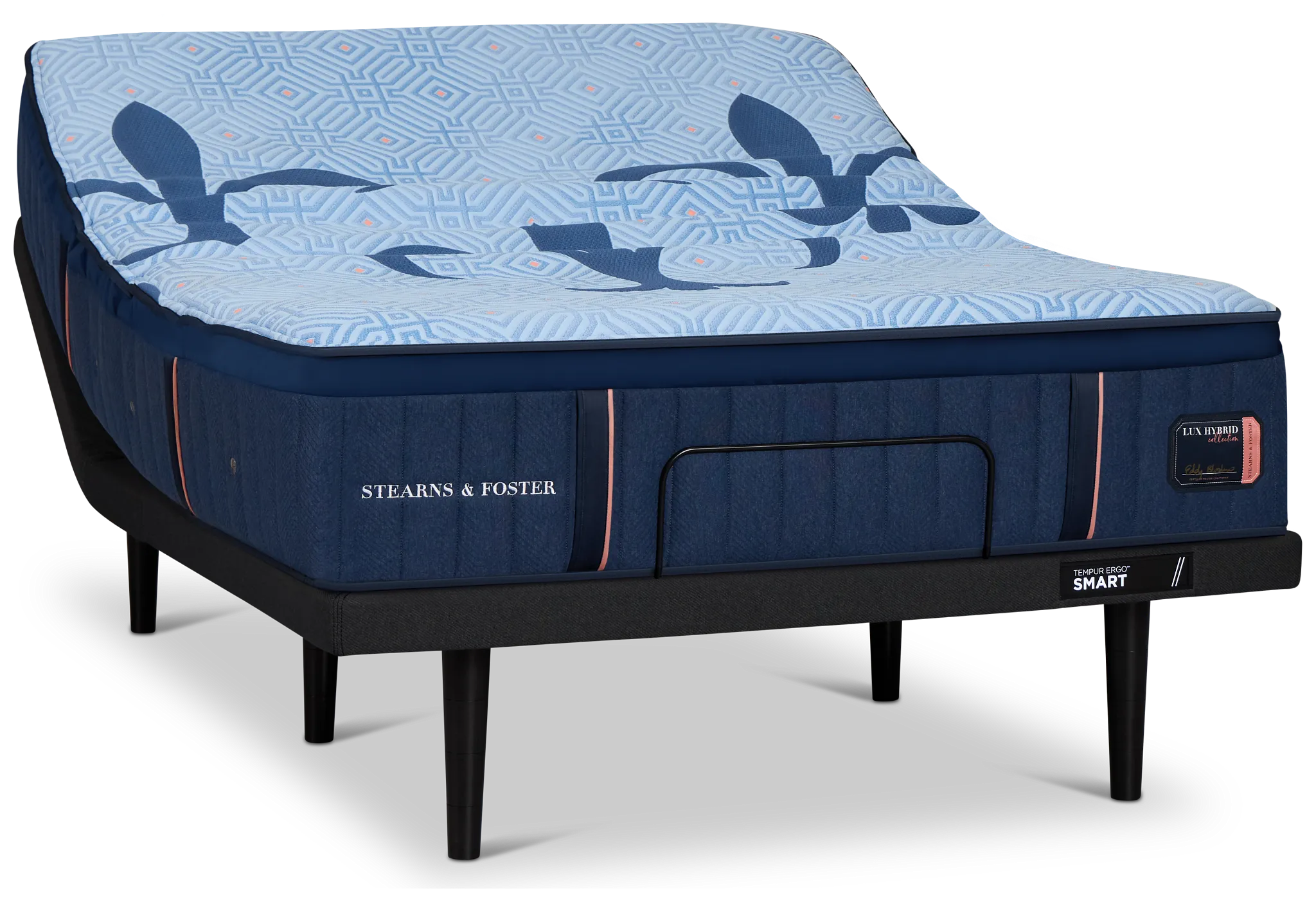Stearns & Foster Lux Estate Elite Soft Hybrid 14" Soft Ergo Smart Adjustable Mattress Set