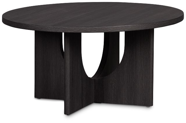 Lyndie Black Round Coffee Table