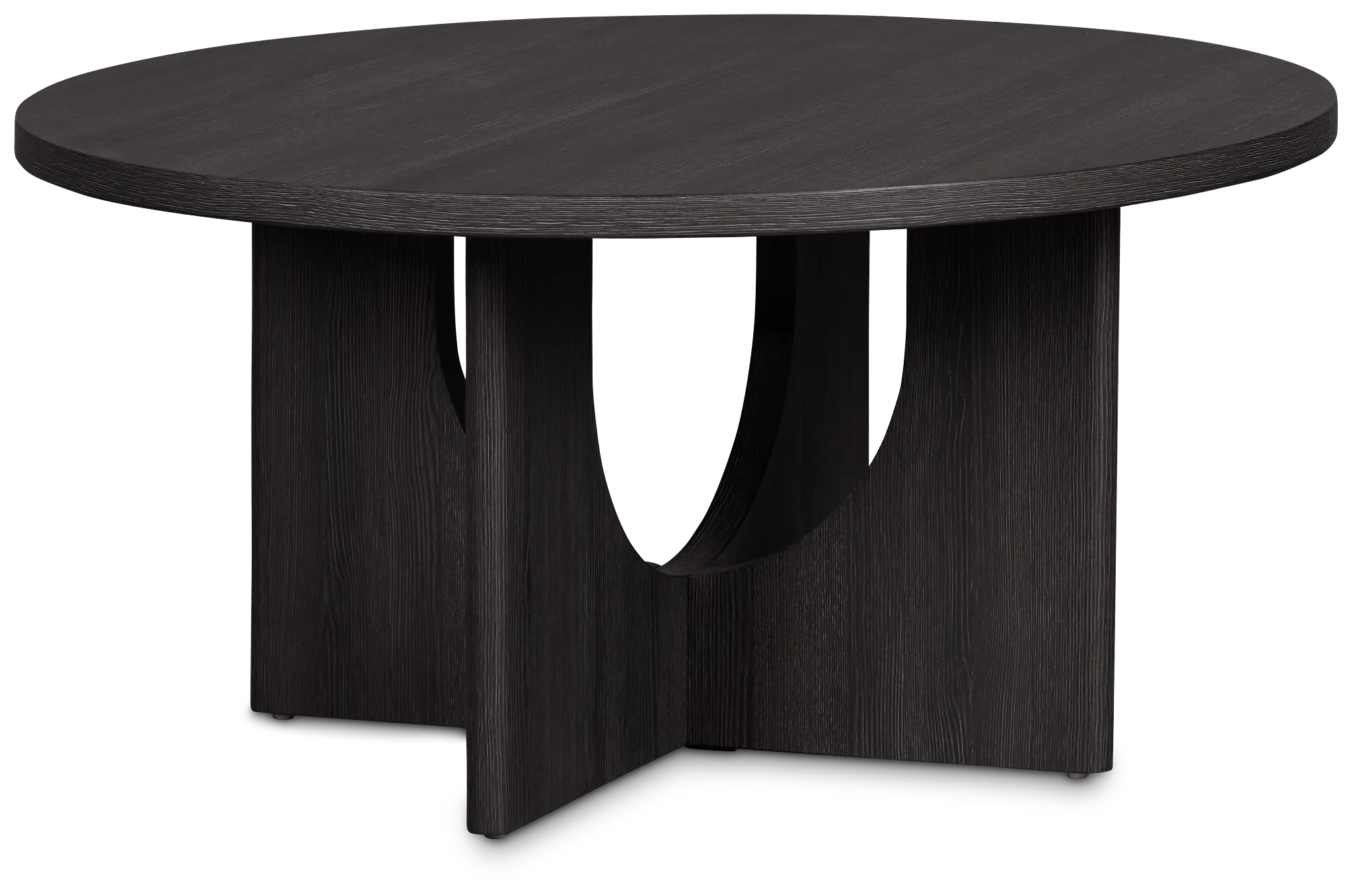 Lyndie Black Round Coffee Table