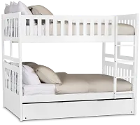 Charleston White Trundle Bunk Bed