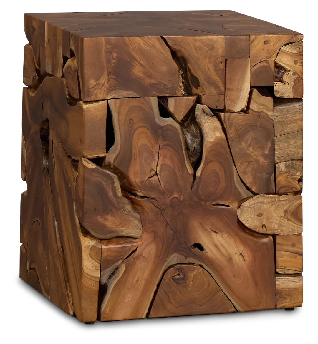 Haven Mid Tone Teak Square End Table