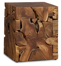 Haven Mid Tone Teak Square End Table
