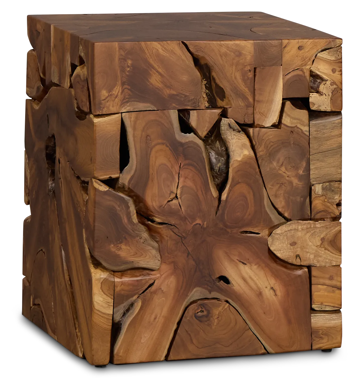 Haven Mid Tone Teak Square End Table
