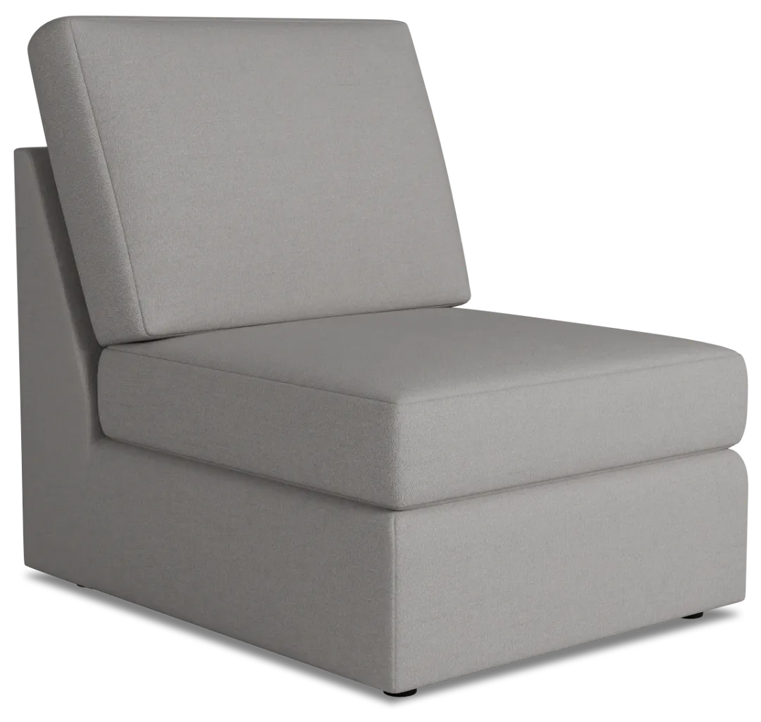 Citymod Light Gray Fabric Armless Chair