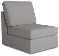 Citymod Light Gray Fabric Armless Chair