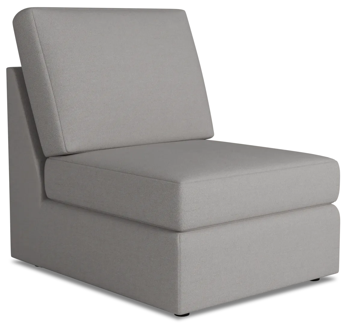 Citymod Light Gray Fabric Armless Chair