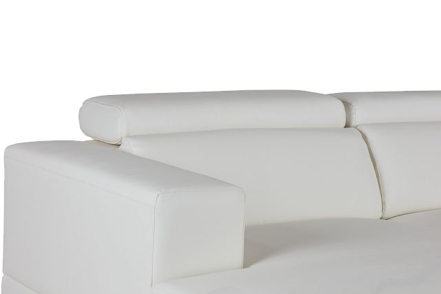 Maxwell White Micro Large Left Chaise Sectional