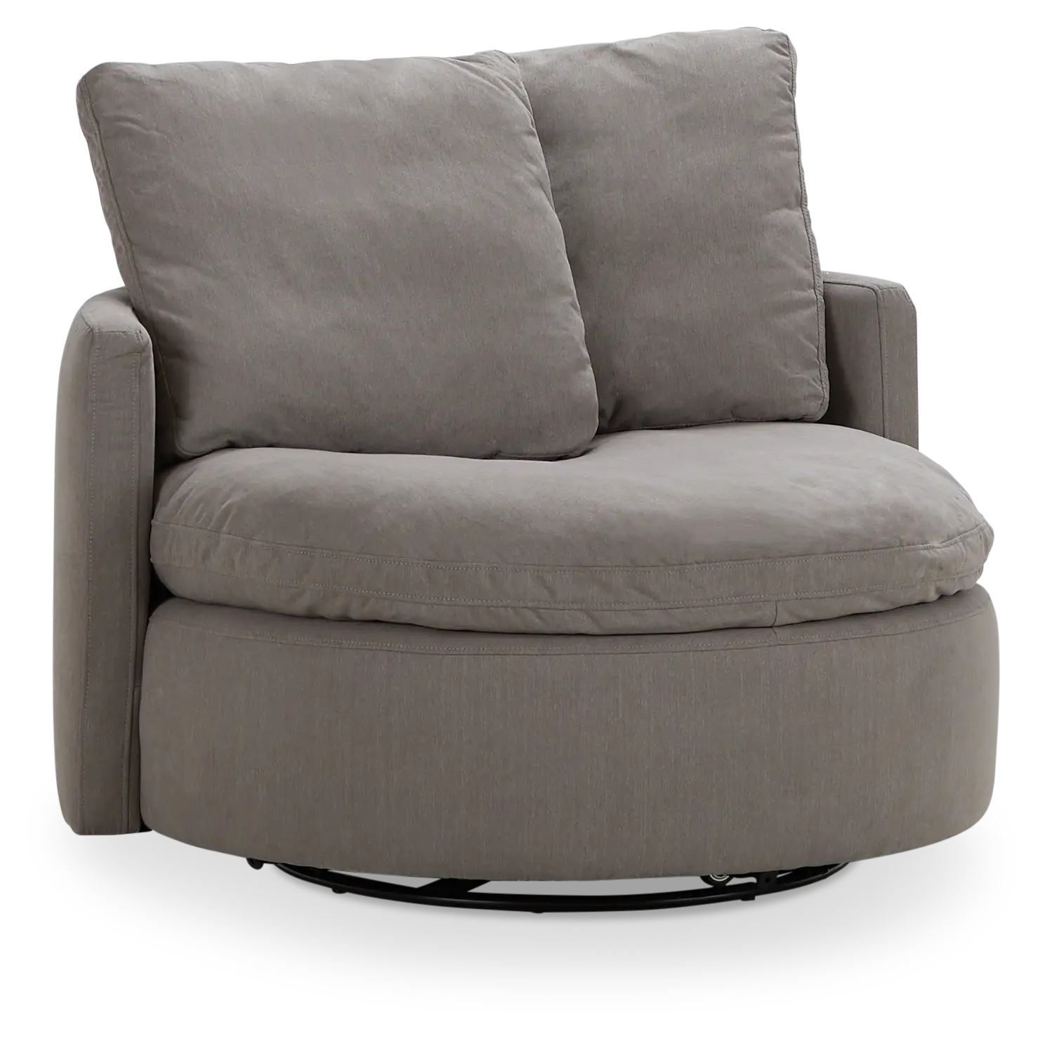 Orbit Gray Micro Swivel Accent Chair Orbit Gray Micro Swivel Accent Chair