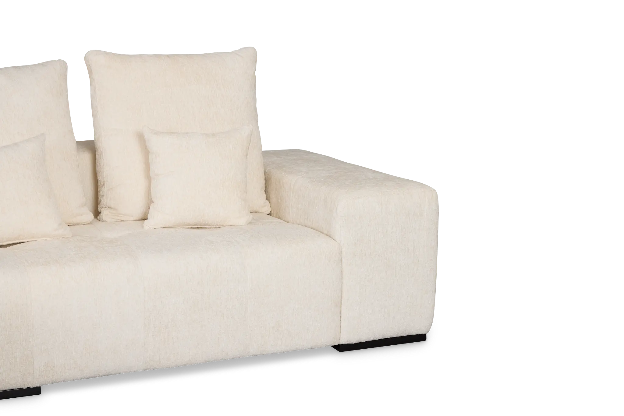 Skylar White Fabric Left Chaise Sectional Skylar White Fabric Left Chaise Sectional