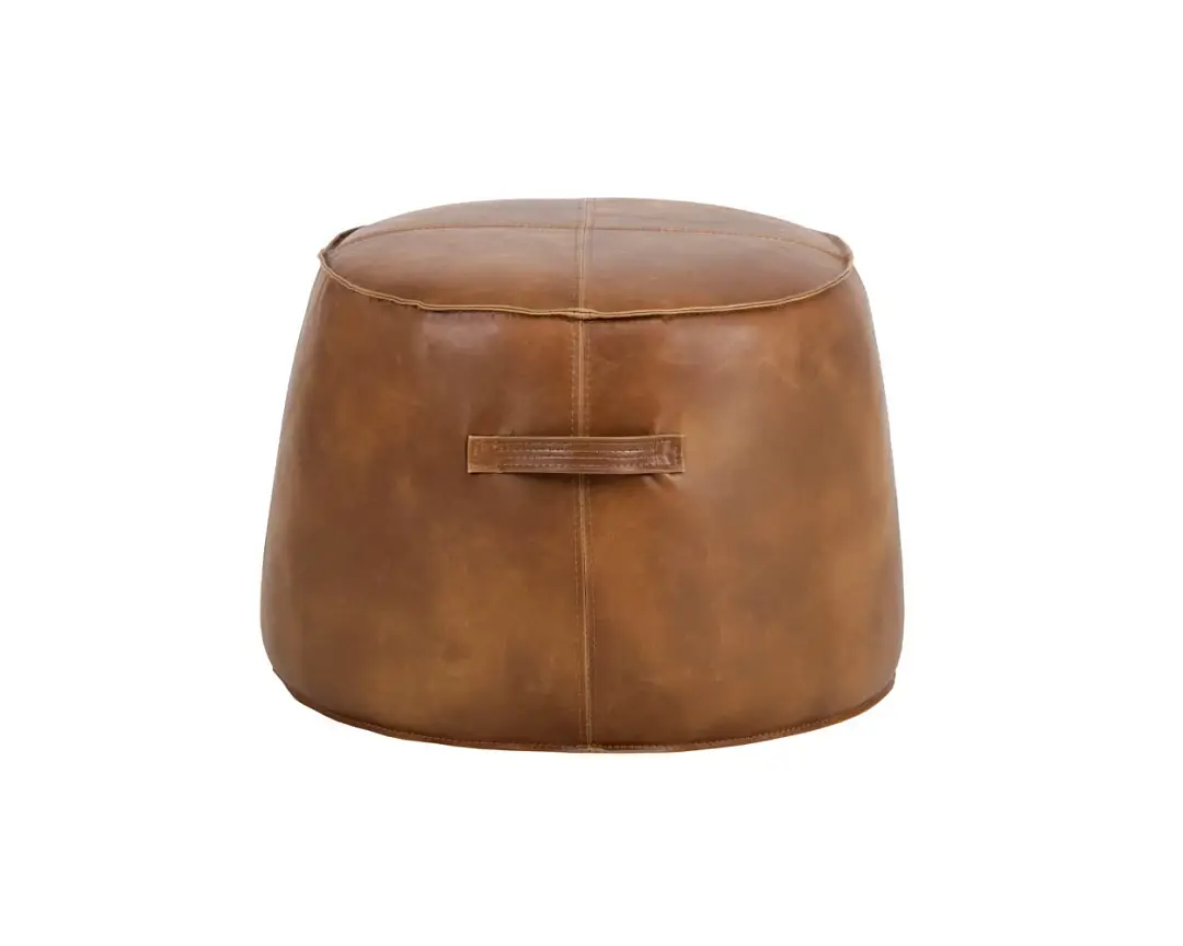 Jude Brown Lthr/vinyl Accent Ottoman Jude Brown Lthr/vinyl Accent Ottoman