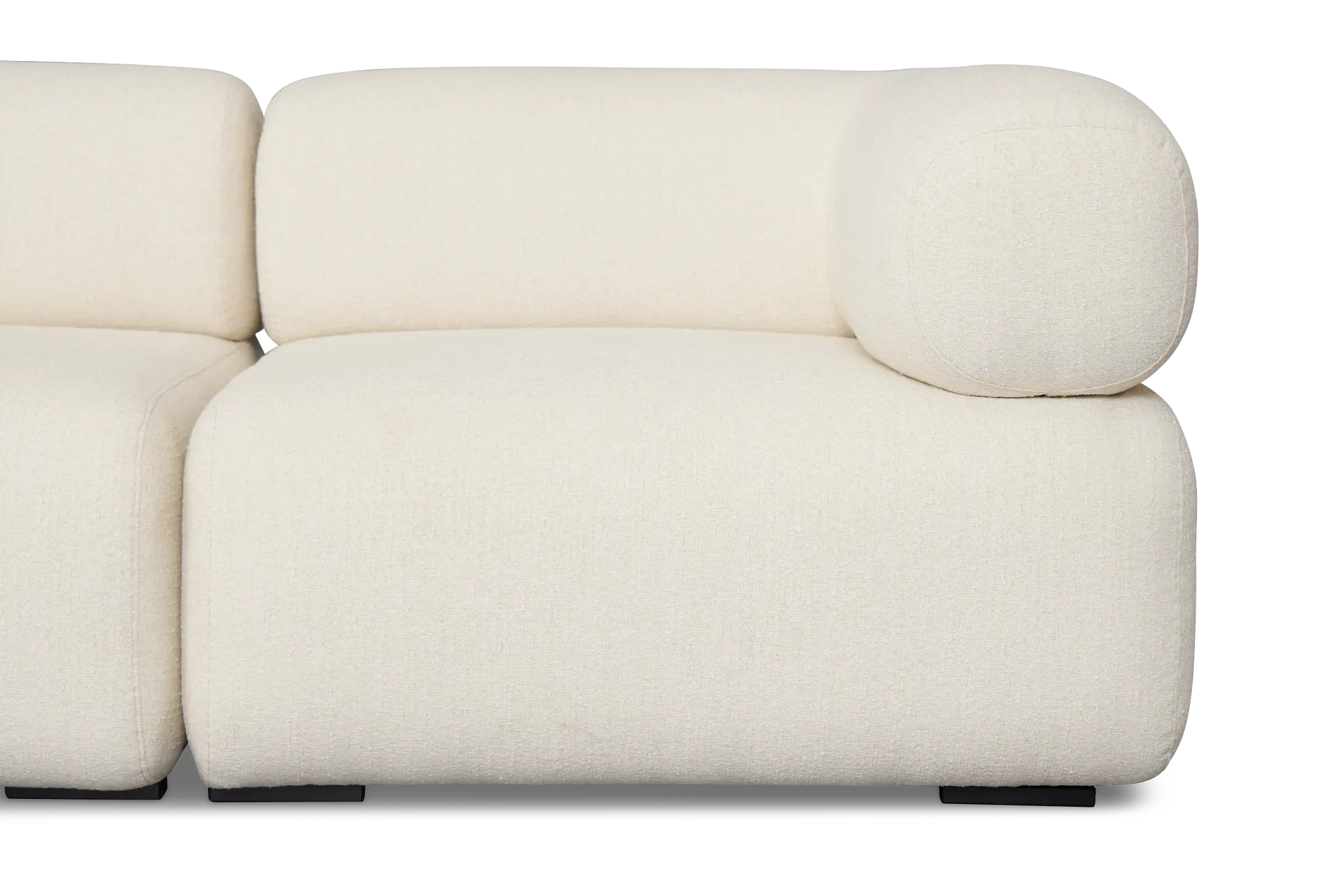 Celeste Light Beige Fabric 5-piece Left Facing Bumper Sectional Celeste Light Beige Fabric 5-piece Left Facing Bumper Sectional