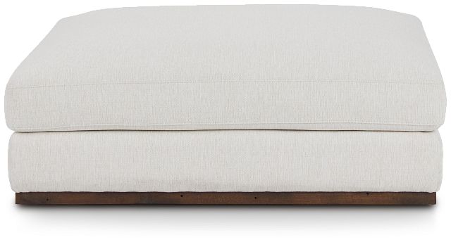 Mckenzie White Square Large Ottoman