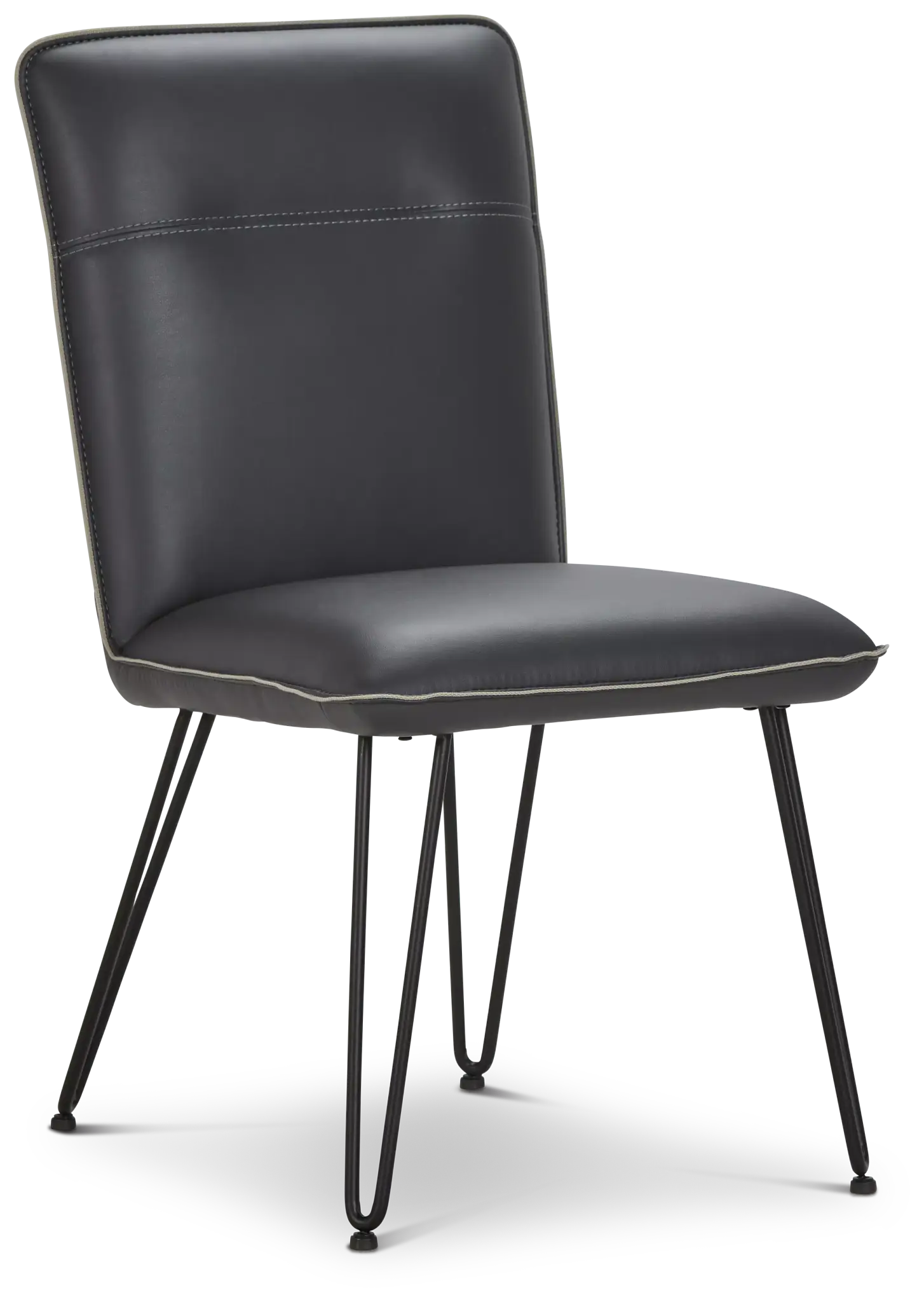 Demi Dark Gray Upholstered Side Chair Demi Dark Gray Upholstered Side Chair