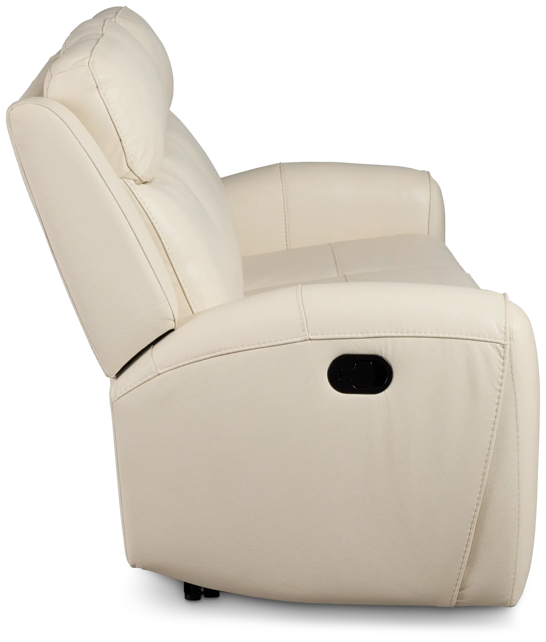 Walker Ivory Lthr/vinyl Reclining Sofa Walker Ivory Lthr/vinyl Reclining Sofa