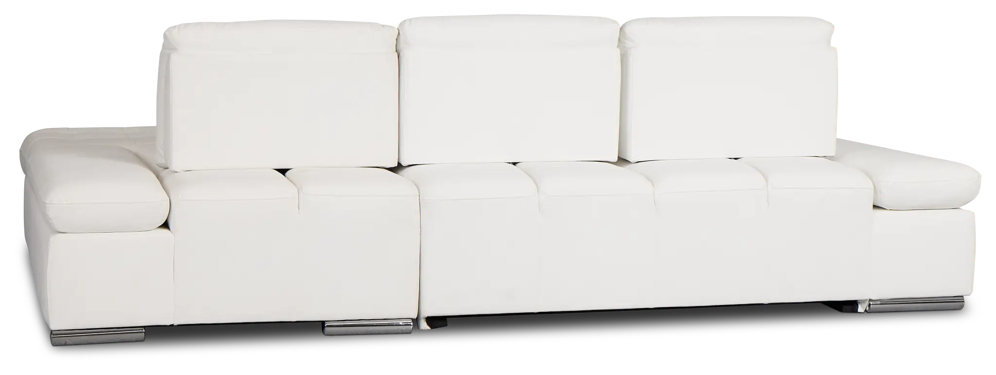 Eden White Micro Right Chaise Sleeper Sectional Eden White Micro Right Chaise Sleeper Sectional