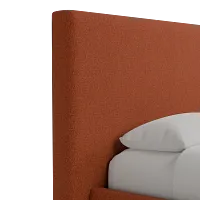 Grayton Elite Medium Brown 54" Upholstered Platform Bed