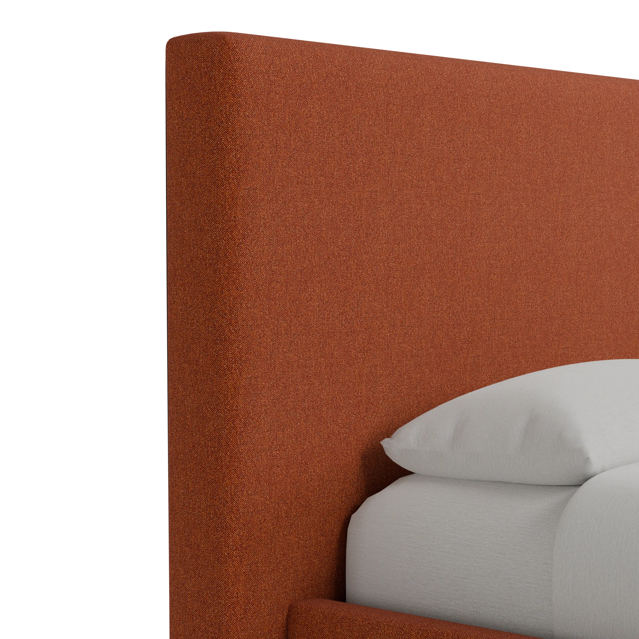 Grayton Elite Medium Brown 54" Upholstered Platform Bed