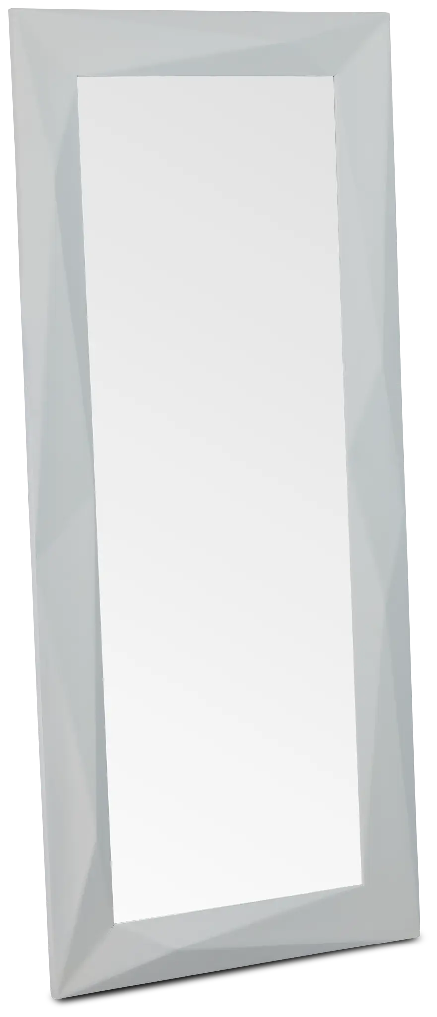 Rilen White Wood Floor Mirror Rilen White Wood Floor Mirror