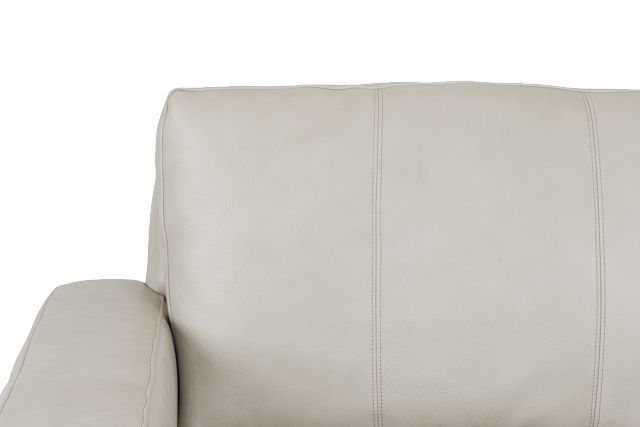 Dawkins Taupe Leather Medium Right Chaise Sectional