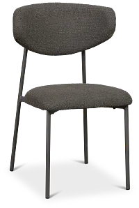 Fresno Dark Gray Upholstered Side Chair