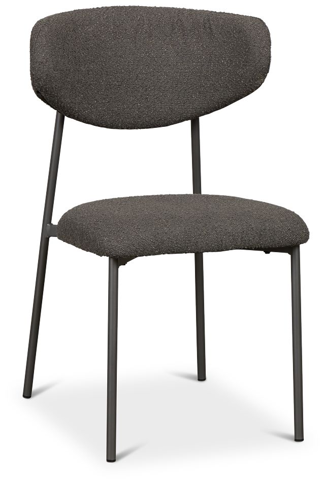 Fresno Dark Gray Upholstered Side Chair