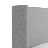 Captiva Suave Gray 60" Upholstered Shelter Bed