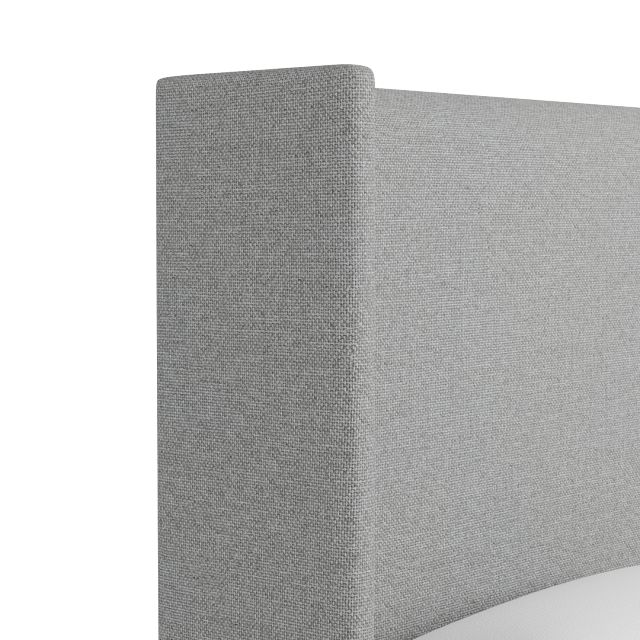 Captiva Suave Gray 60" Upholstered Shelter Bed