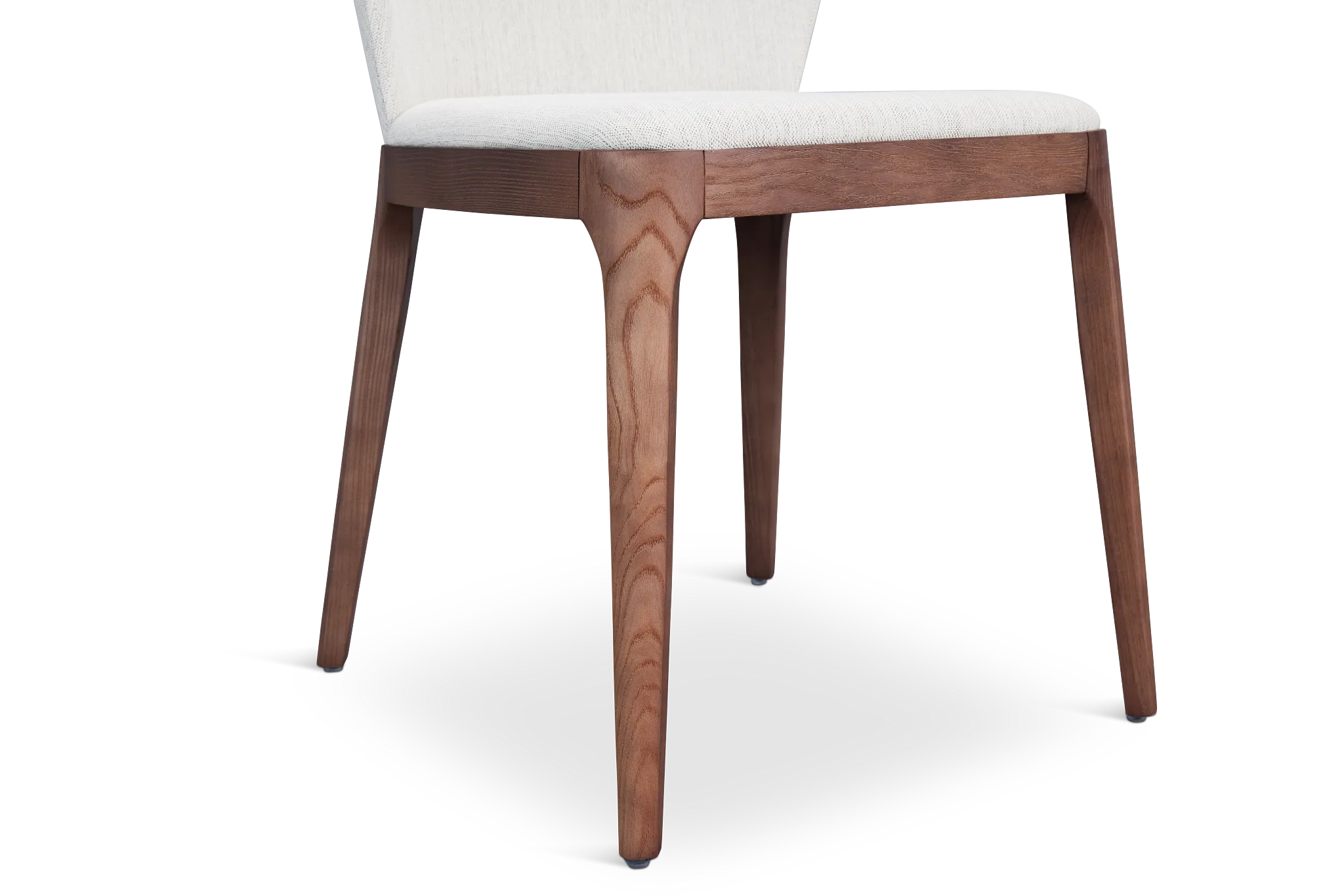 Nomad Light Beige Upholstered Side Chair With Mid Tone Legs