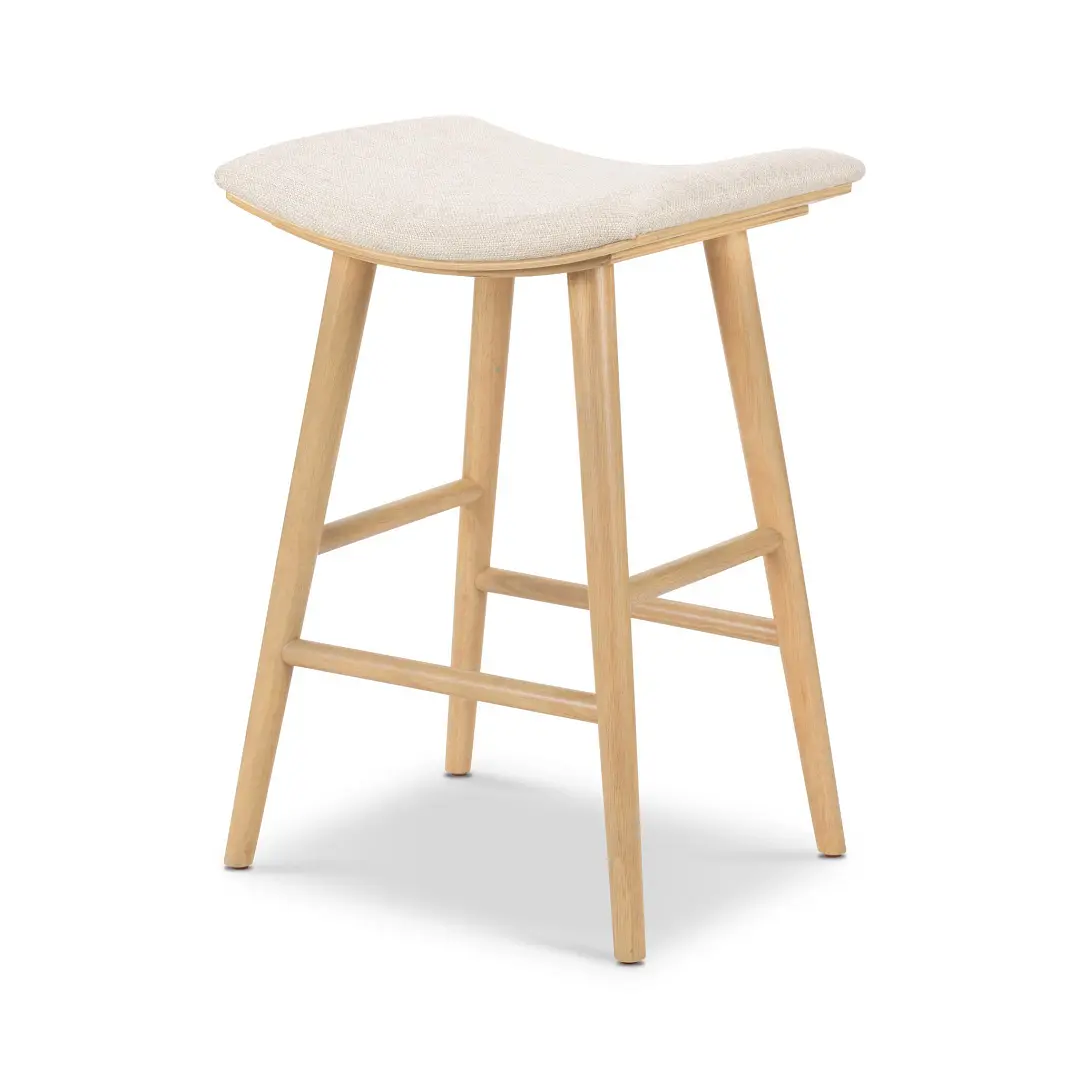 Four Hands Union Light Tone 24" Upholstered Barstool Four Hands Union Light Tone 24" Upholstered Barstool