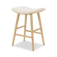 Four Hands Union Light Tone 24" Upholstered Barstool