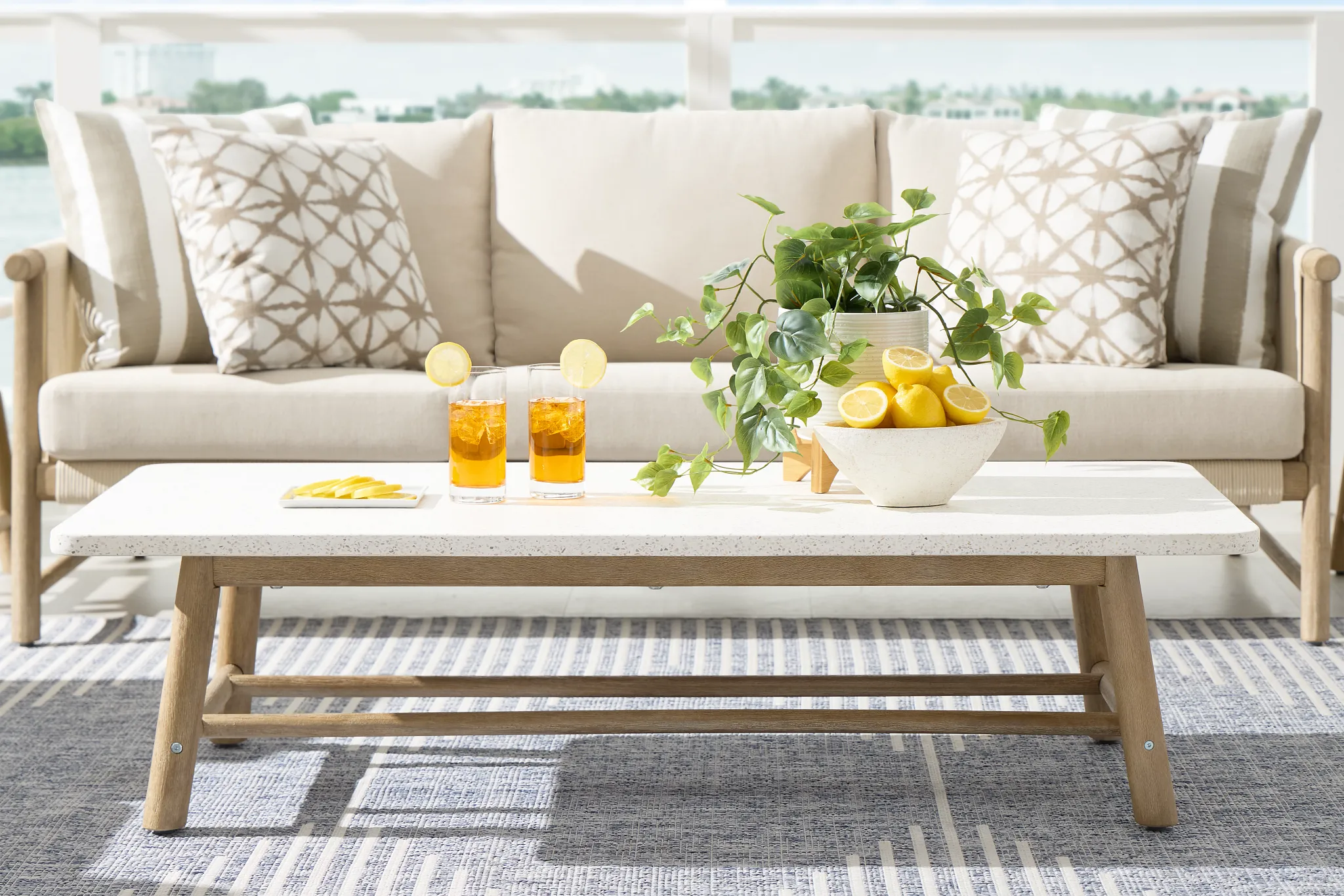 Azure Light Tone Sofa