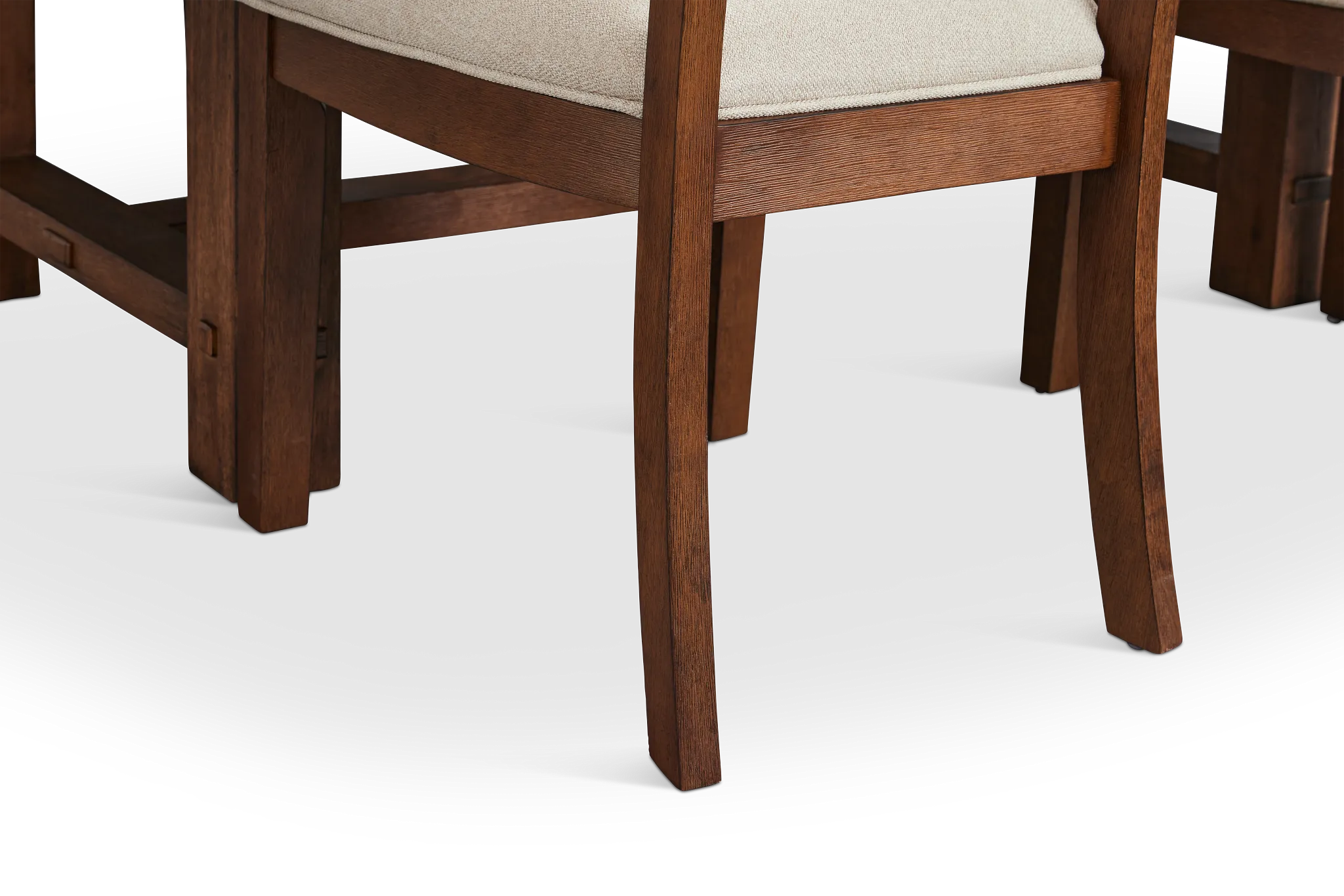 Park City Dark Tone Rectangular Table & 4 Upholstered Chairs