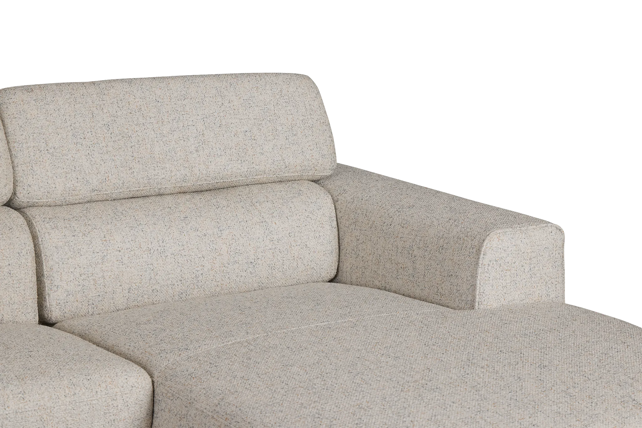 Alina Beige Fabric Right Chaise Sectional