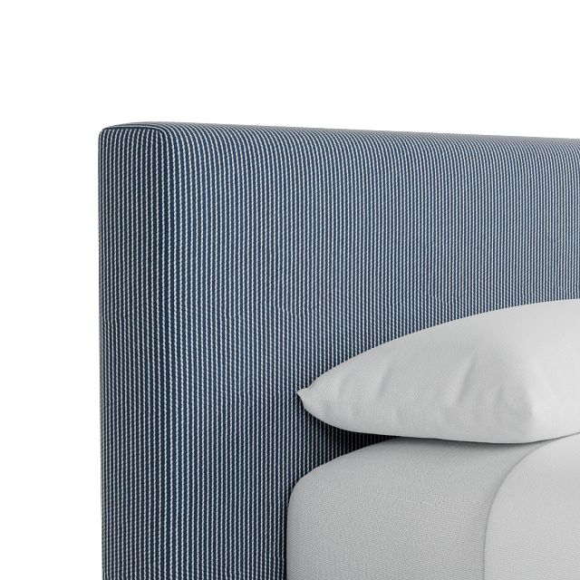 Grayton Lucy Navy 44" Upholstered Platform Bed