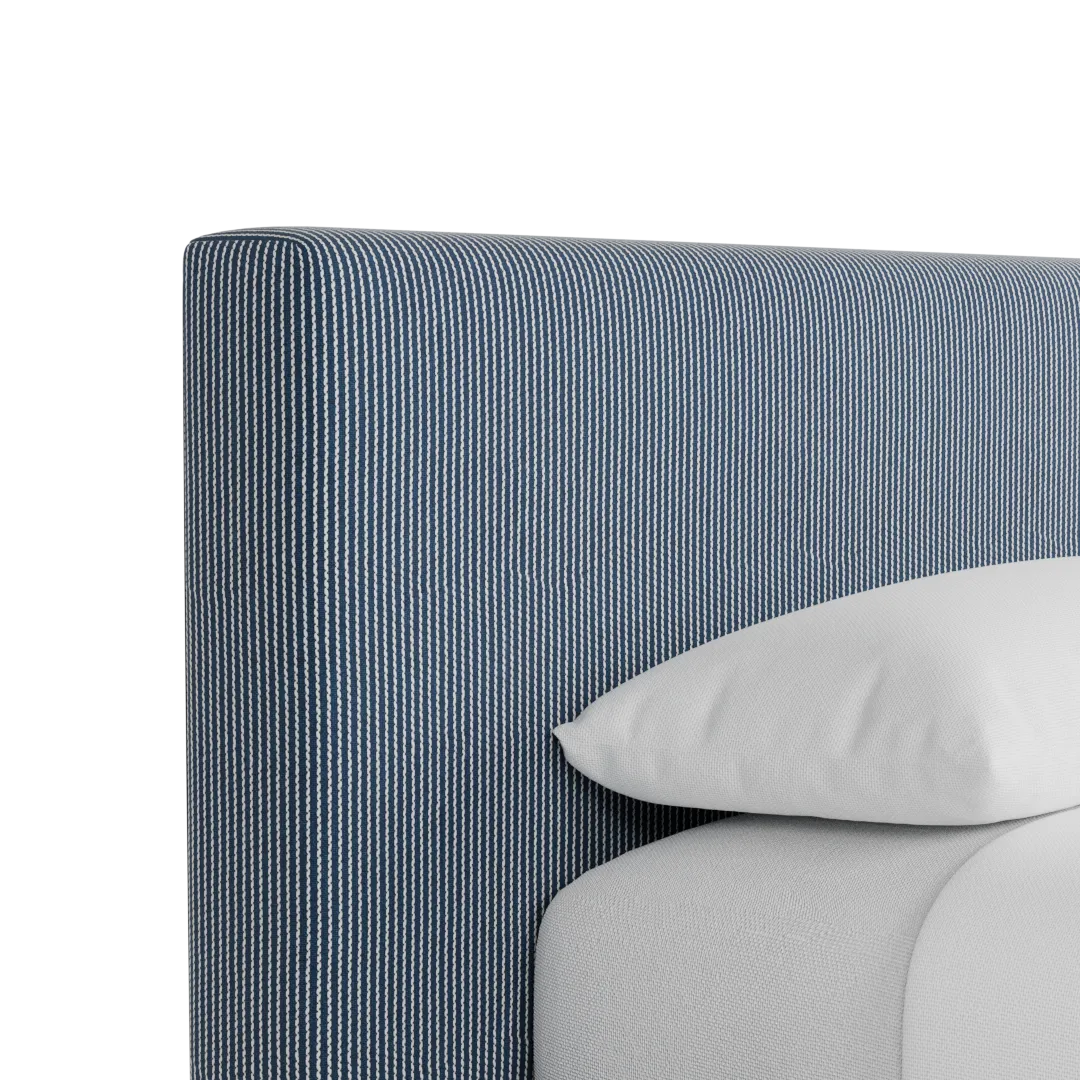 Grayton Lucy Navy 44" Upholstered Platform Bed